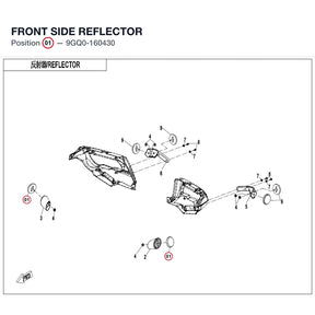 FRONT SIDE REFLECTOR product image
