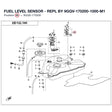 FUEL LEVEL SENSOR - REPL BY 9GQV-170200-1000-M1 product image