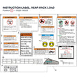 INSTRUCTION LABEL, REAR RACK LOAD product image