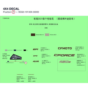 4x4 DECAL product image