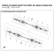 FRONT CV DRIVE SHAFT KIT REPL BY 9GQA-2703A0 product image