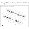 FRONT CV DRIVE SHAFT KIT, LH REPL BY 9GQS-2801A0 product image