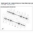 REAR SHAFT, RH - WHEN STOCK IS 0 THIS ITEM IS NO LONGER AVAILABLE product image