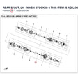 REAR SHAFT, LH - WHEN STOCK IS 0 THIS ITEM IS NO LONGER AVAILABLE product image