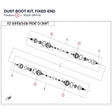 DUST BOOT KIT, FIXED END product image