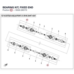 BEARING KIT, FIXED END product image