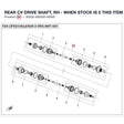 REAR CV DRIVE SHAFT, RH - WHEN STOCK IS 0 THIS ITEM IS NO LONGER AVAILABLE product image