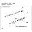 FRONT DRIVE SHAFT ASSY product image
