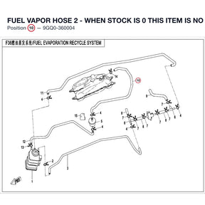 FUEL VAPOR HOSE 2 - WHEN STOCK IS 0 THIS ITEM IS NO LONGER AVAILABLE product image