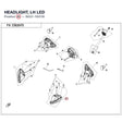 HEADLIGHT, LH product image