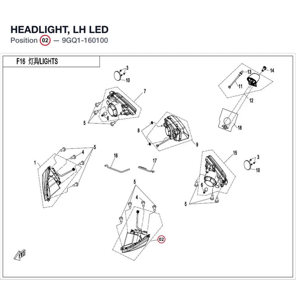 HEADLIGHT, LH product image
