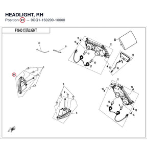 HEADLIGHT, RH product image