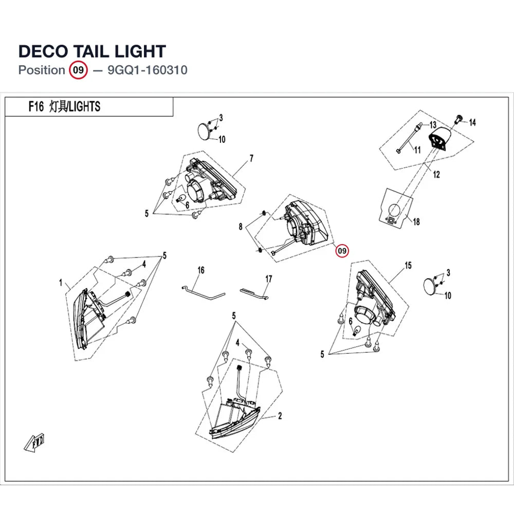 DECO TAIL LIGHT product image