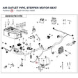 AIR OUTLET PIPE, STEPPER MOTOR SEAT product image