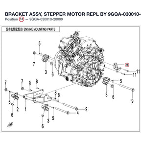 BRACKET ASSY, STEPPER MOTOR REPL BY 9GQA-030010-30000 product image
