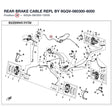 REAR BRAKE CABLE REPL BY 9GQV-080300-6000 product image