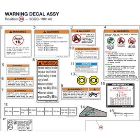 WARNING DECAL ASSY product image
