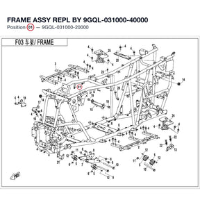 FRAME ASSY REPL BY 9GQL-031000-40000 product image