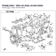 FRAME ASSY - REPL BY 9GQL-031000-E0000 product image