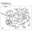 FOOT PEDAL, LH product image
