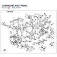 LH BRACKET, FOOT PEDAL product image