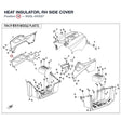 HEAT INSULATOR, RH SIDE COVER product image
