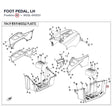FOOT PEDAL, LH product image