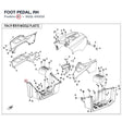 FOOT PEDAL, RH product image