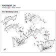 FOOTREST, LH product image