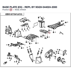 BASE PLATE (EX) - REPL BY 9GQV-044024-2000 product image