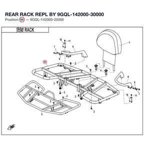 REAR RACK REPL BY 9GQL-142000-30000 product image
