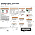 WARNING LABEL, PASSENGER product image
