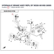 HYDRAULIC BRAKE ASSY REPL BY 9GQS-081000-30000 product image