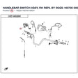 HANDLEBAR SWITCH ASSY, RH REPL BY 9GQS-160700-00002 product image