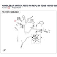 HANDLEBAR SWITCH ASSY, RH REPL BY 9GQS-160700-00002 product image