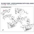 RH SIDE COVER - INTERCHANGEABLE WITH  9GQL-042022-1YD00 product image