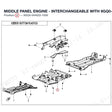 MIDDLE PANEL ENGINE - INTERCHANGEABLE WITH  9GQ0-044022-10000 product image