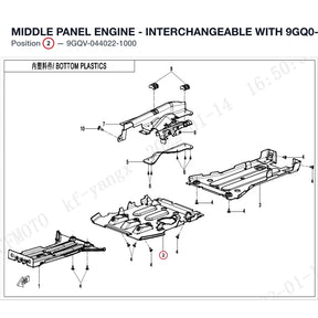 MIDDLE PANEL ENGINE - INTERCHANGEABLE WITH  9GQ0-044022-10000 product image