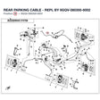 REAR PARKING CABLE - REPL BY 9GQV-080300-6002 product image
