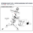 STEERING SHAFT, EPS - INTERCHANGEABLE WITH 9GQ0-100320-10000 product image