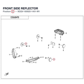 FRONT SIDE REFLECTOR product image