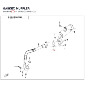 GASKET, MUFFLER product image