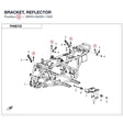 BRACKET, REFLECTOR product image