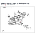 DAMPER SLEEVE II - REPL BY 9RHV-030004-1200 product image
