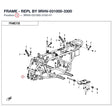 FRAME - REPL BY 9RHV-031000-3300 product image