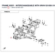 FRAME ASSY - INTERCHANGEABLE WITH 9RHV-031000-3100 product image