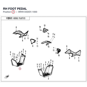 RH FOOT PEDAL product image