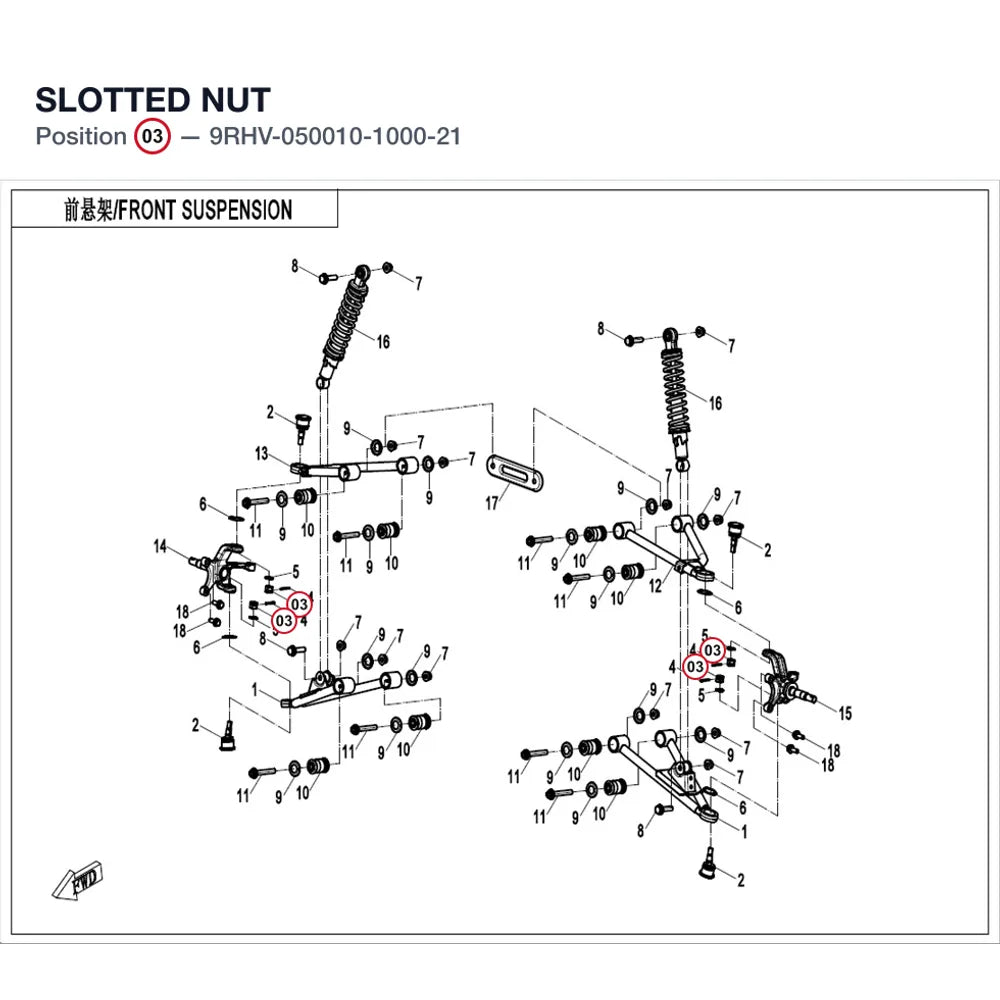 SLOTTED NUT product image