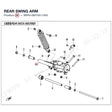 REAR SWING ARM product image