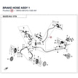BRAKE HOSE ASSY 1 product image